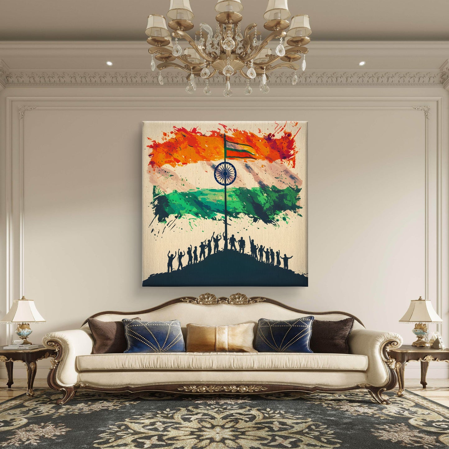 Azaadi Utsav Premium Canvas Wall Painting - Buy Online | Decor By Neon