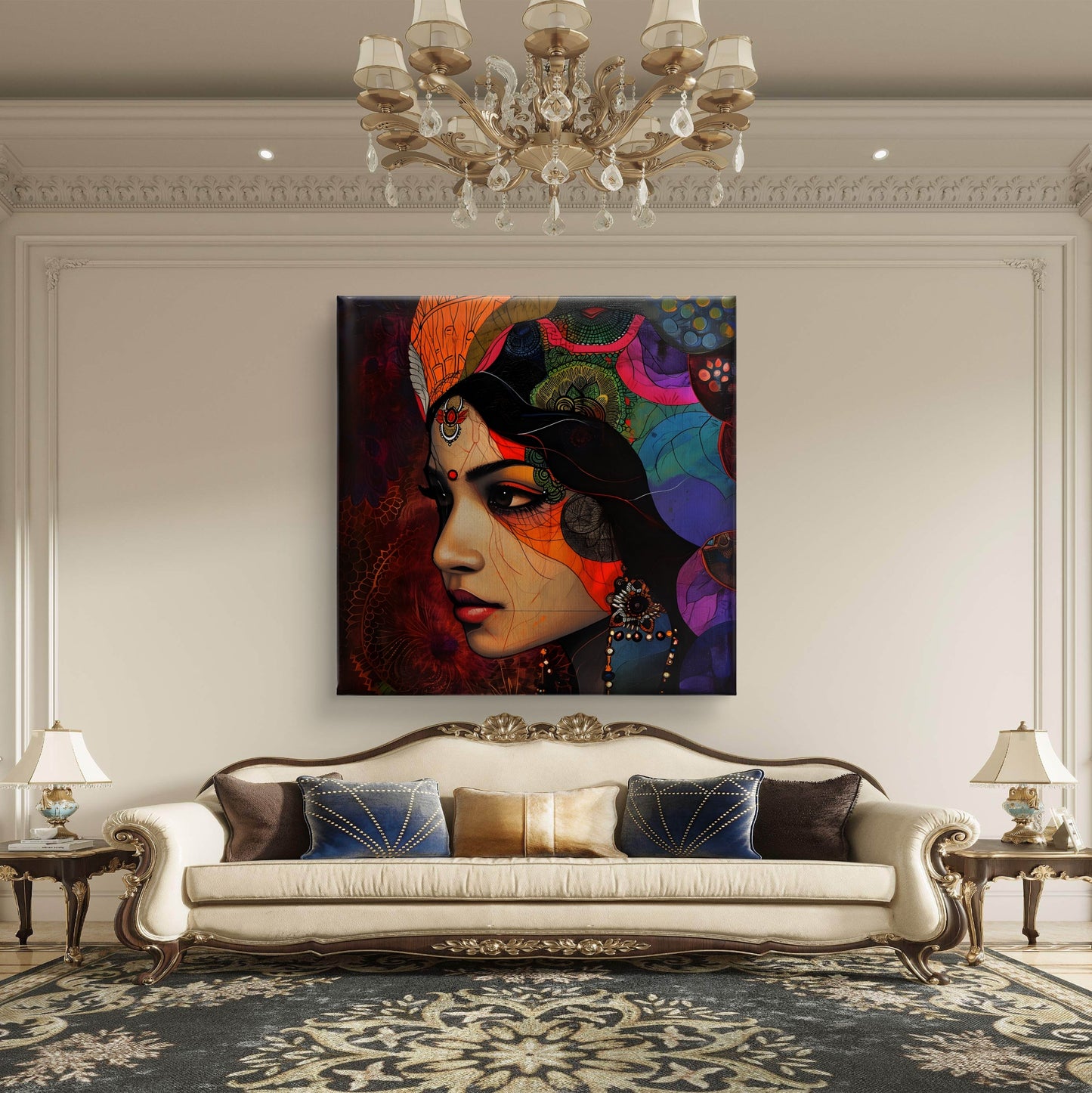Ethereal Beauty Premium Canvas Wall Painting - Buy Online | Decor By Neon
