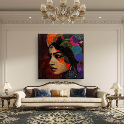 Ethereal Beauty Premium Canvas Wall Painting