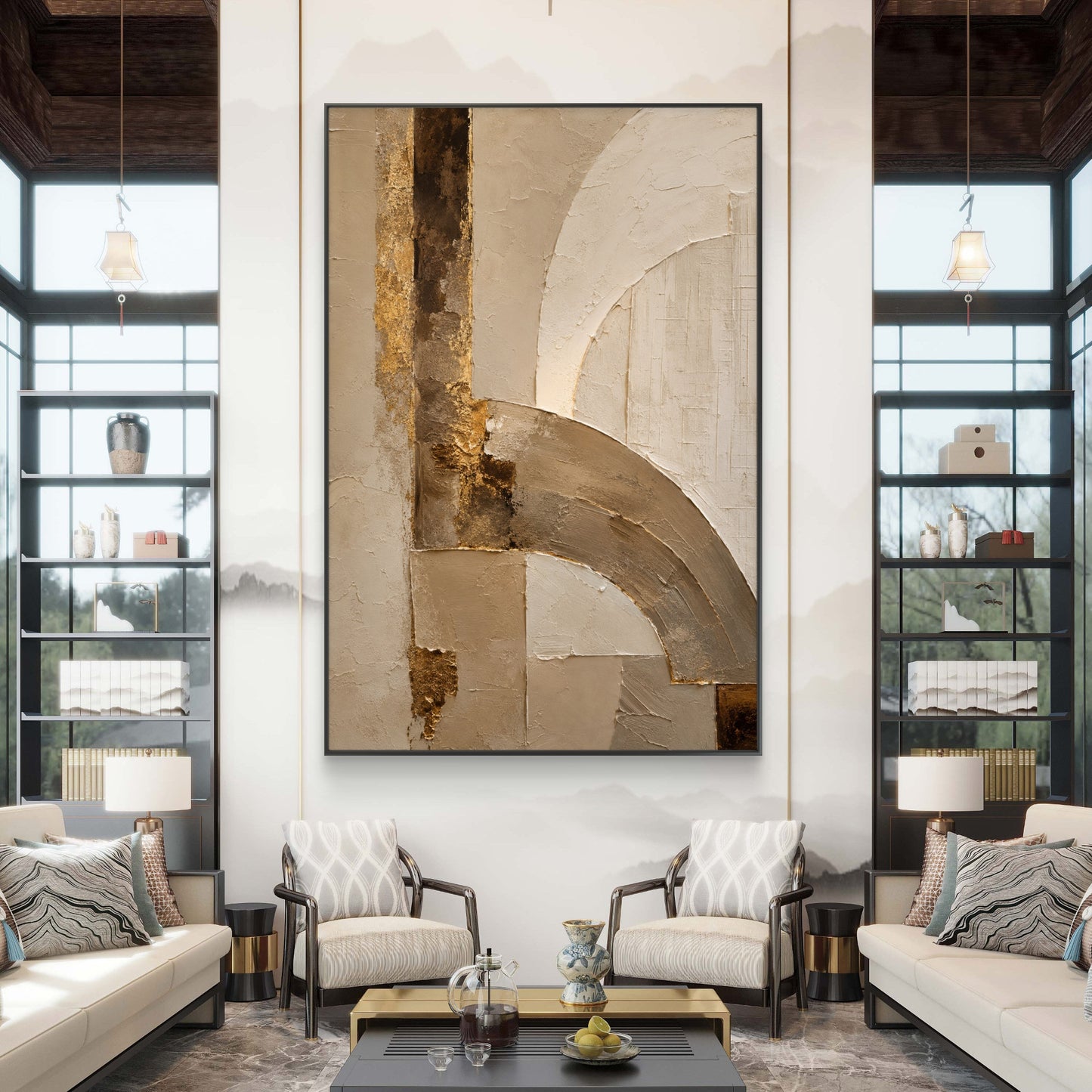 Luxury Neutral Premium Canvas Painting - Buy Online | Decor By Neon