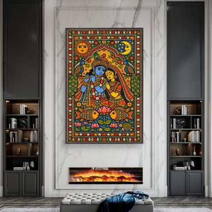 Radha Krishna Premium Canvas Painting