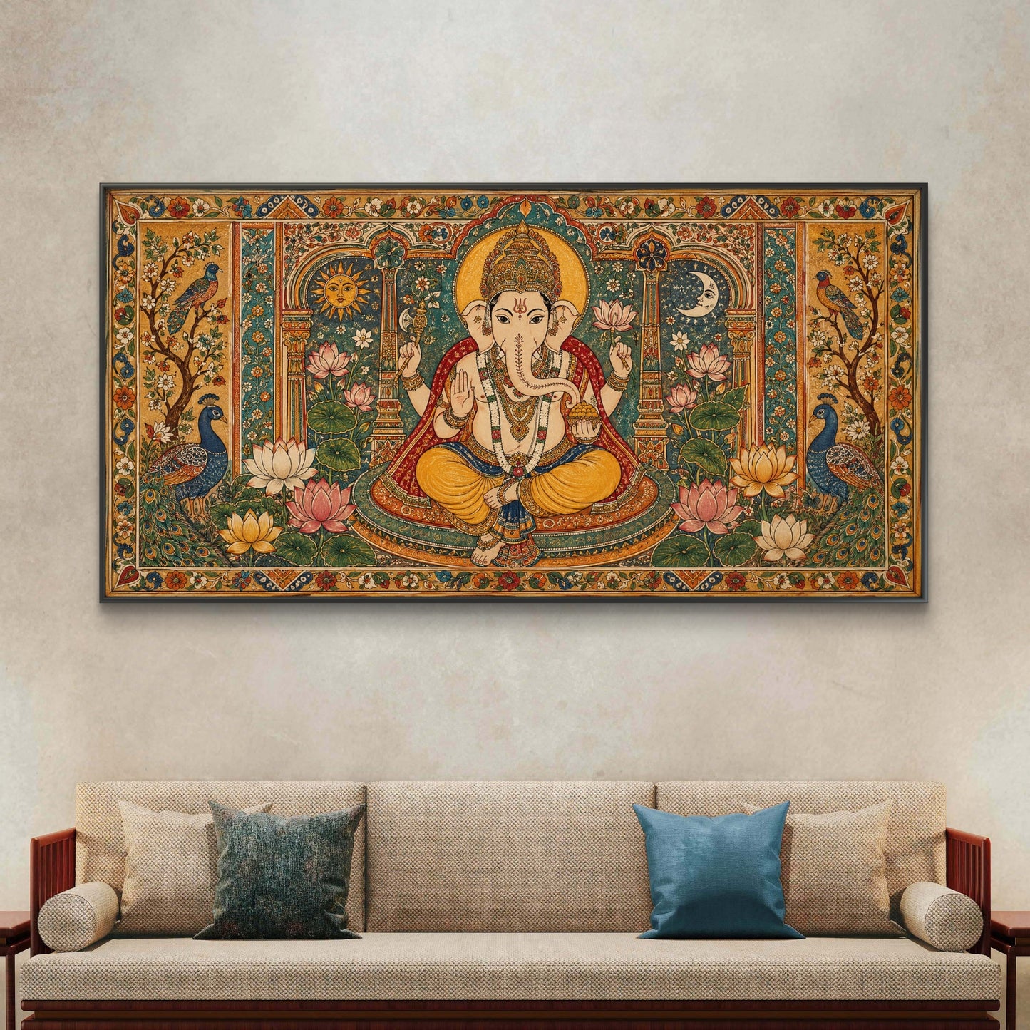 Lord Ganesha Premium Canvas Painting - Buy Online | Decor By Neon
