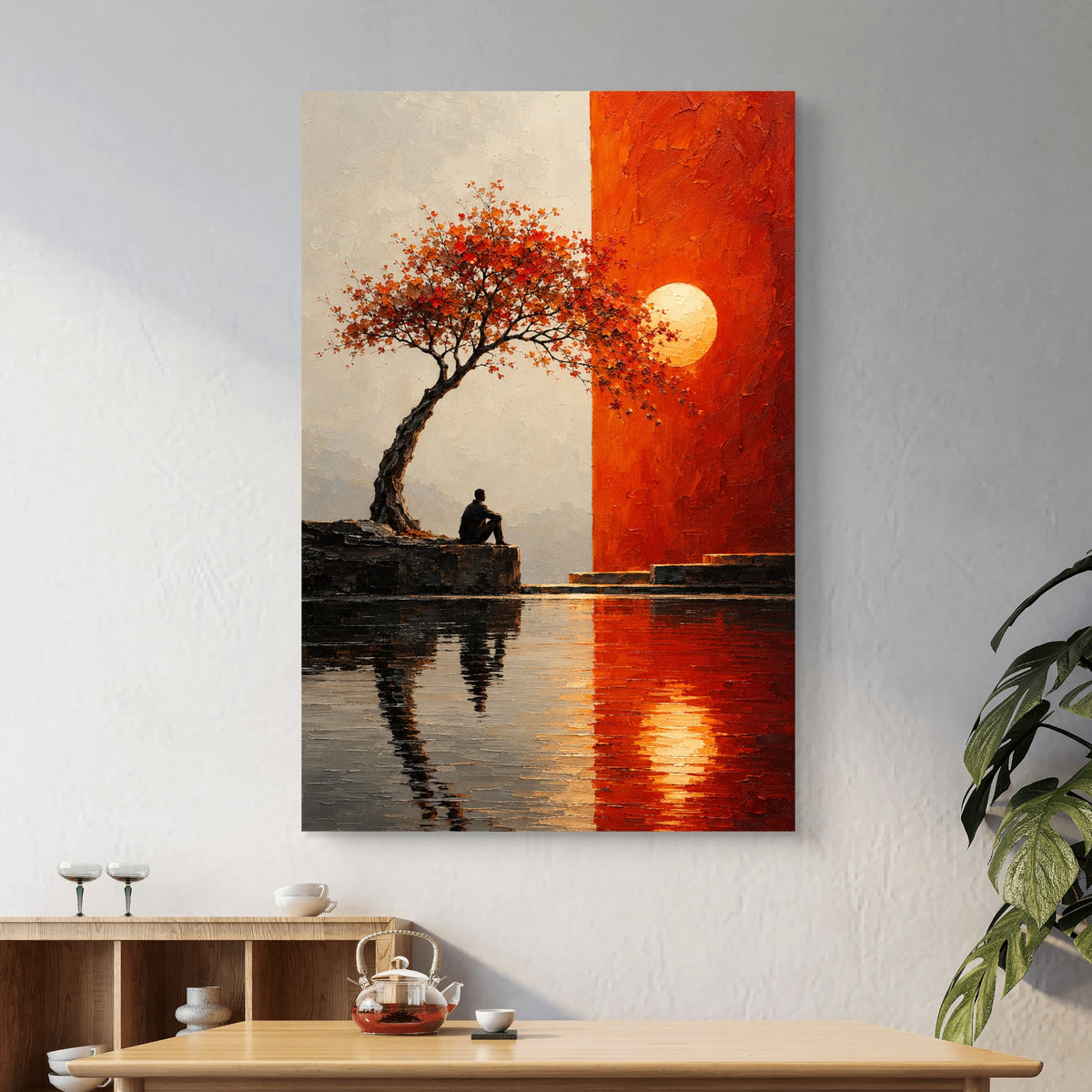 Modern Interiors Portrait Premium Canvas Painting - Buy Online | Decor By Neon