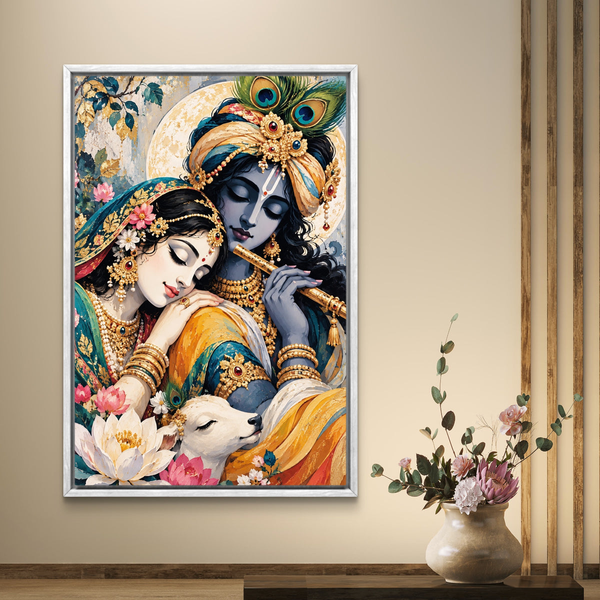 Radha Krishna Premium Canvas Painting - Buy Online | Decor By Neon