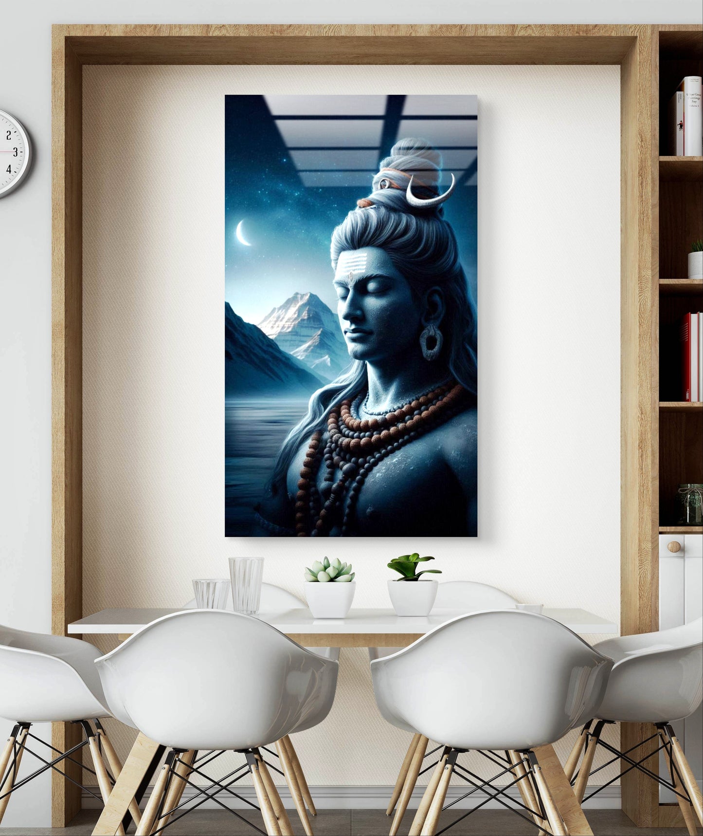 Shiva Premium Acrylic Wall Art for Home & Temple Decor