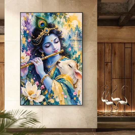 Radha Krishna Premium Canvas Painting - Canvas Wall Art | Decor By Neon