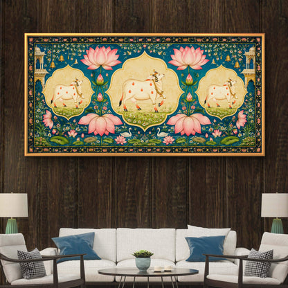 Traditional Pichwai Shrinathji Premium Canvas Painting