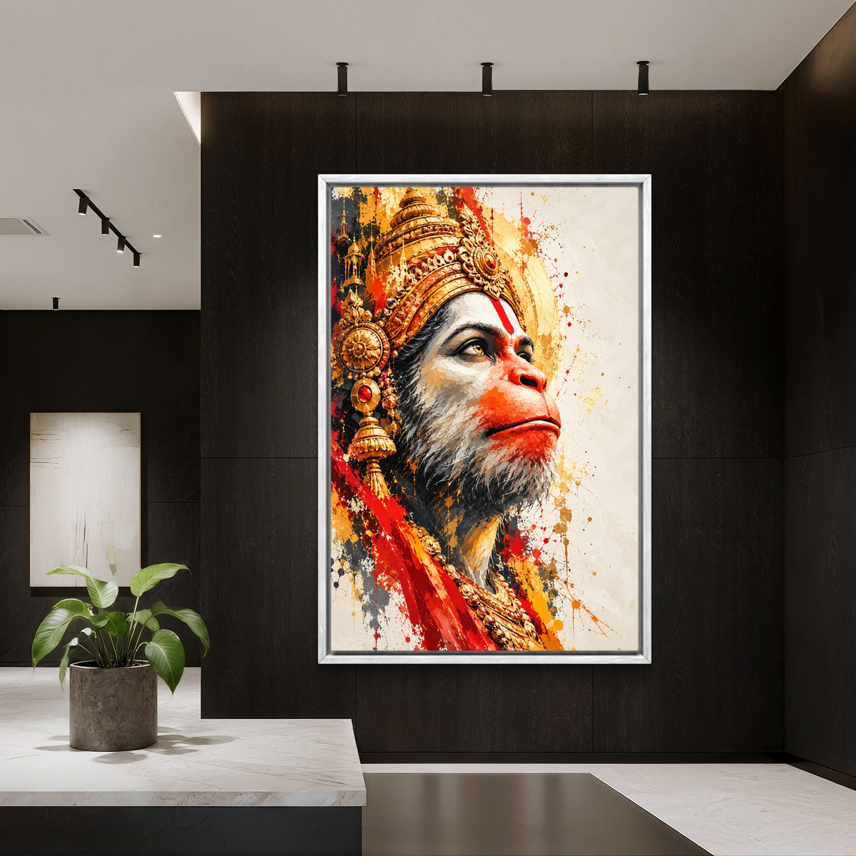 Lord Hanuman Premium Canvas Painting - Buy Online | Decor By Neon