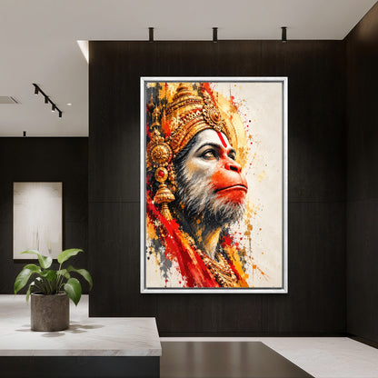 Lord Hanuman Premium Canvas Painting