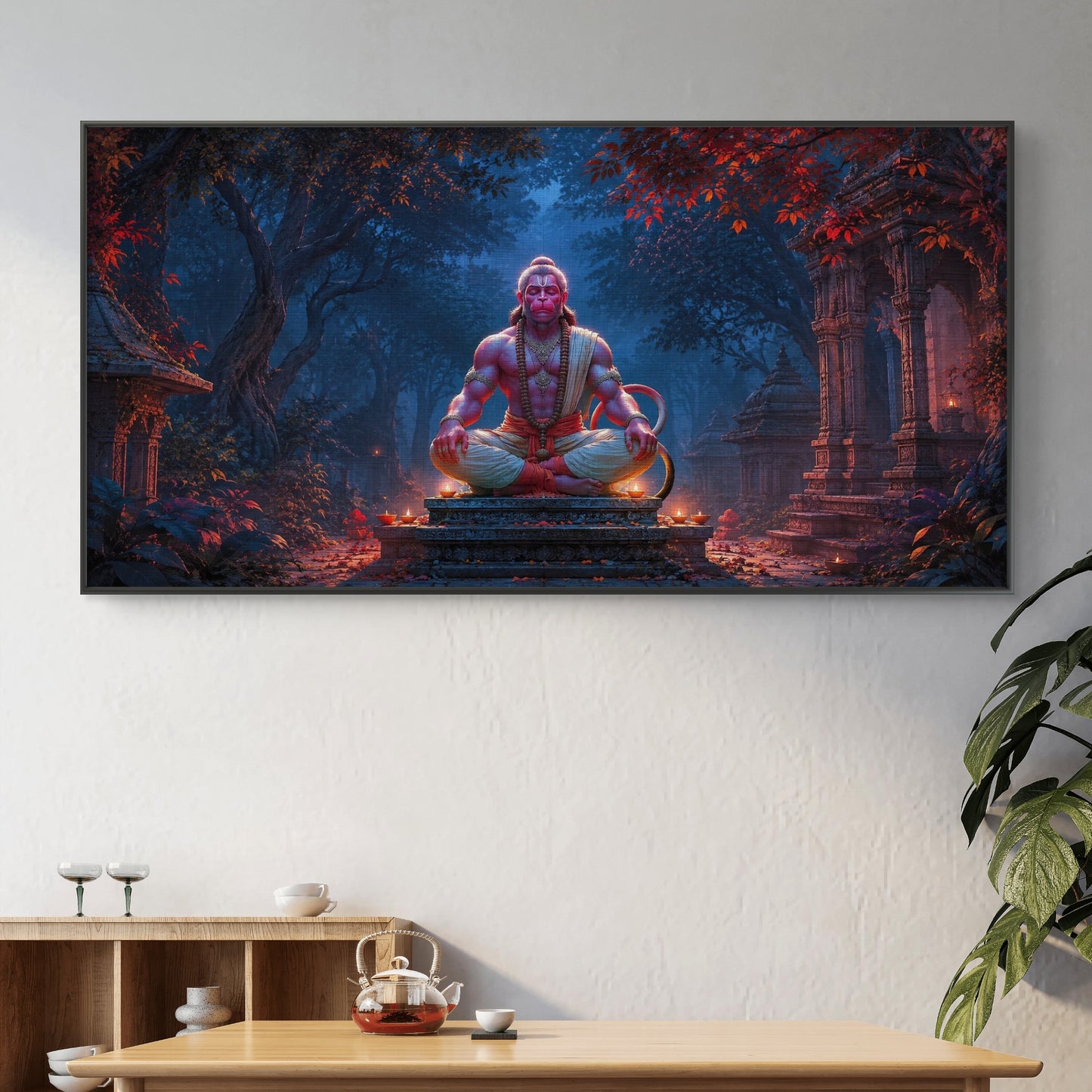 Lord Hanuman Premium Canvas Painting - Buy Online | Decor By Neon