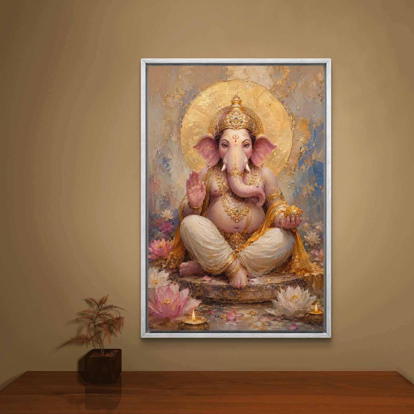Lord Ganesha Premium Canvas Painting - Buy Online | Decor By Neon