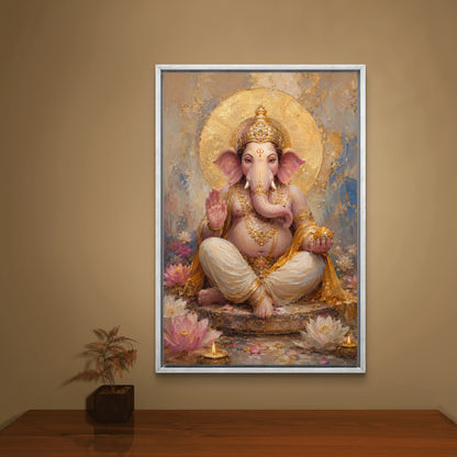 Lord Ganesha Premium Canvas Painting