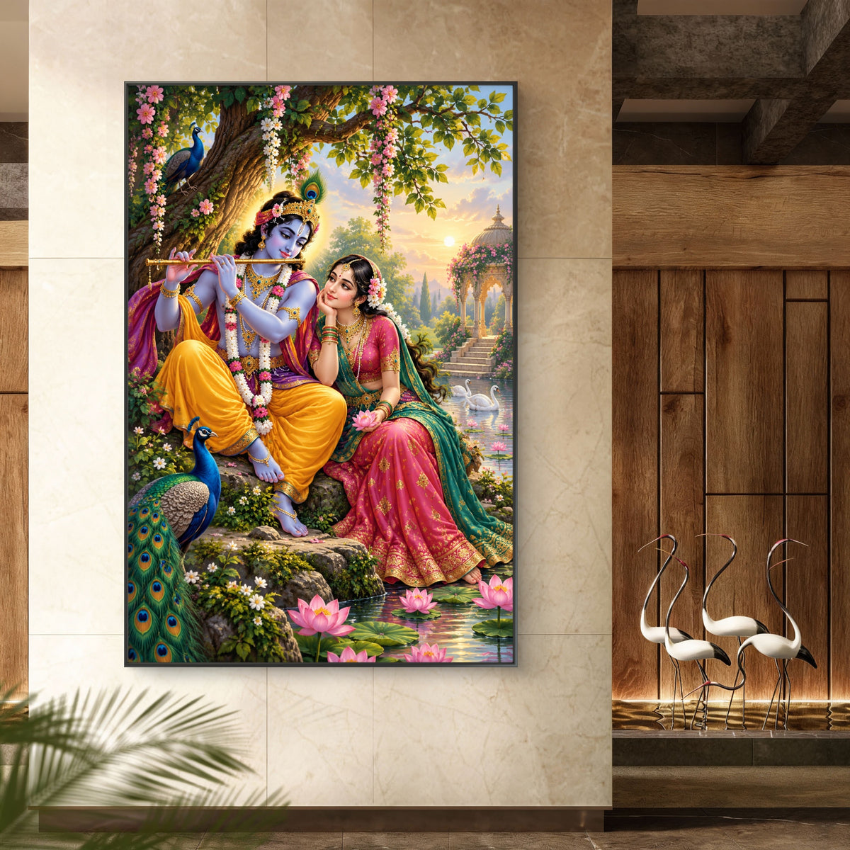 Radha Krishna Premium Canvas Painting - Buy Online | Decor By Neon
