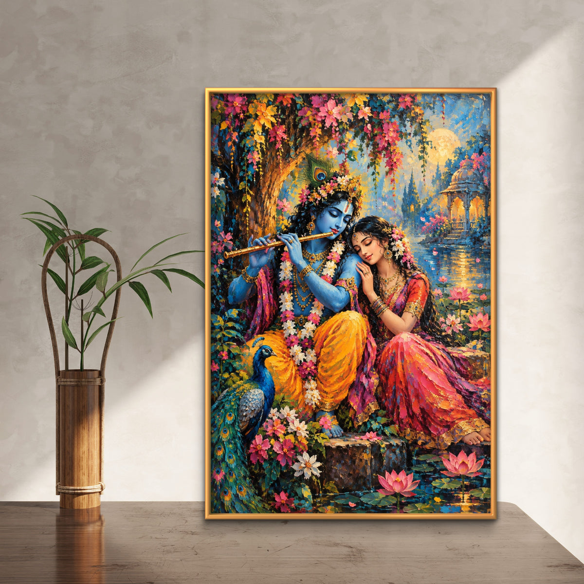 Radha Krishna Premium Canvas Painting - Buy Online | Decor By Neon