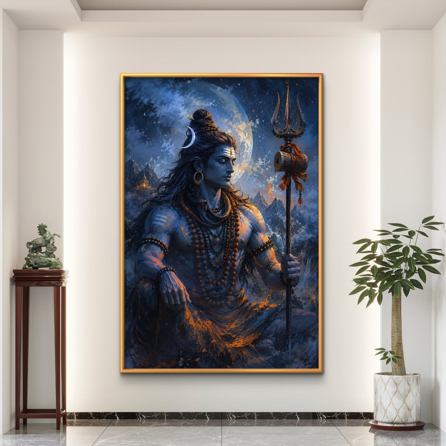 Lord Shiva Premium Canvas Painting - Buy Online | Decor By Neon