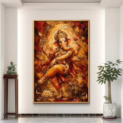 Lord Ganesha Premium Canvas Painting