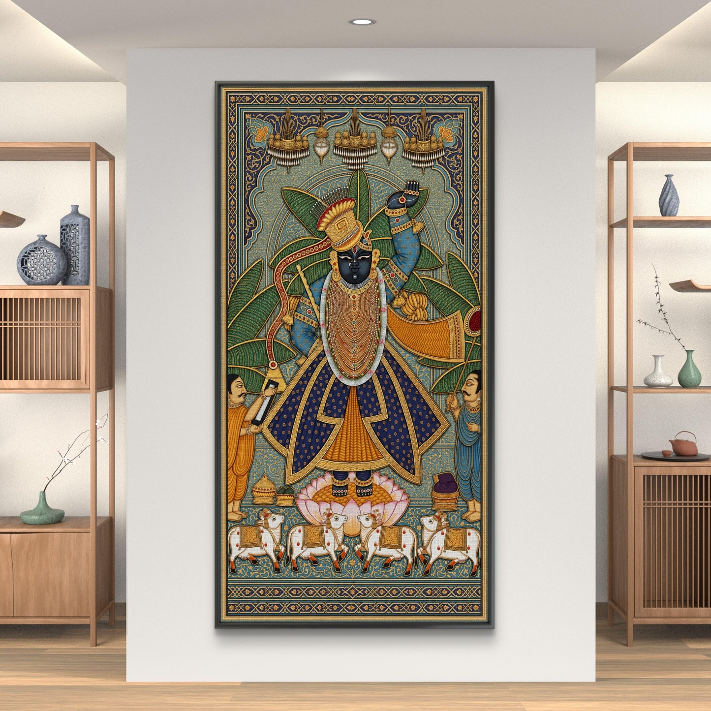 Traditional Pichwai Shrinathji Premium Canvas Painting - Buy Online | Decor By Neon