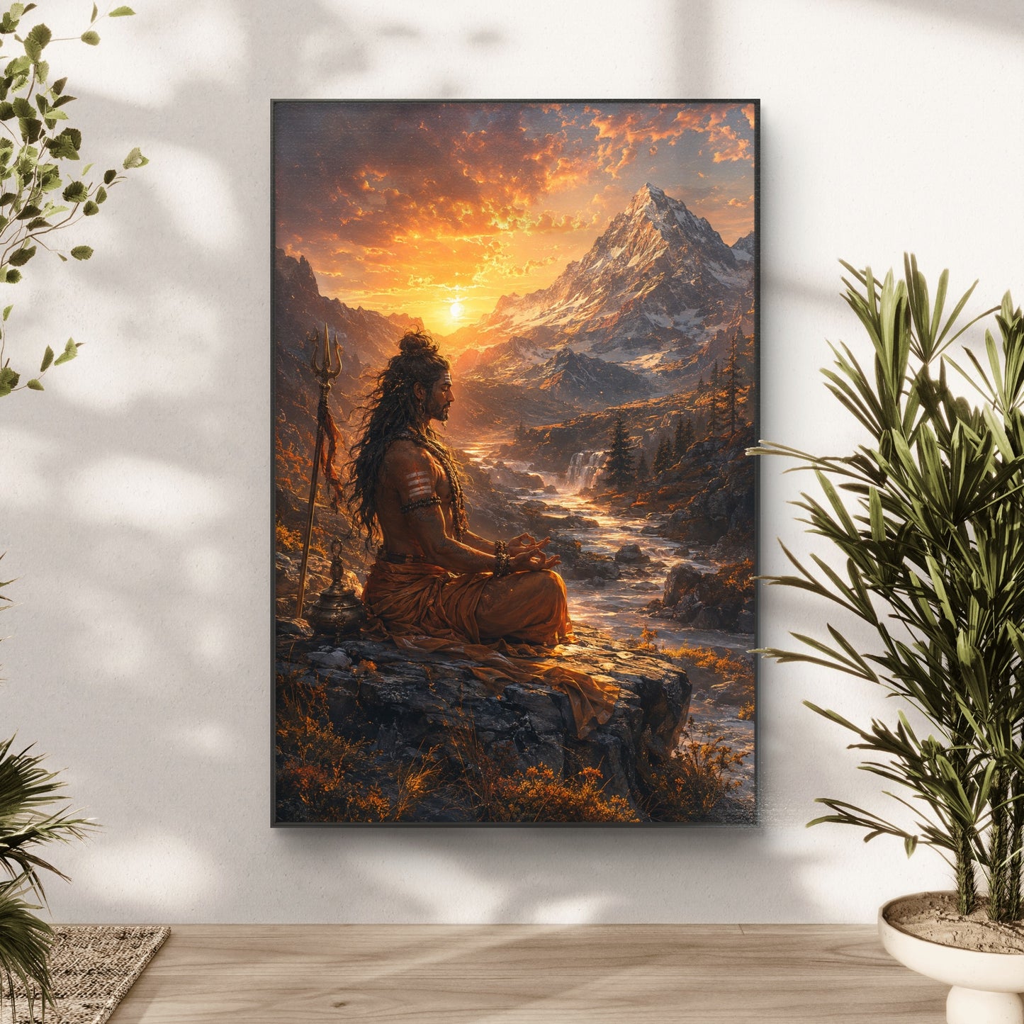 Lord Shiva Premium Canvas Painting - Buy Online | Decor By Neon