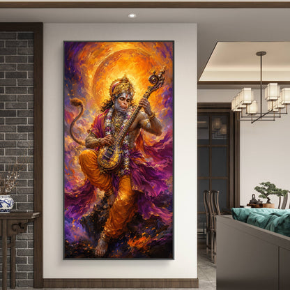 Lord Hanuman Premium Canvas Painting