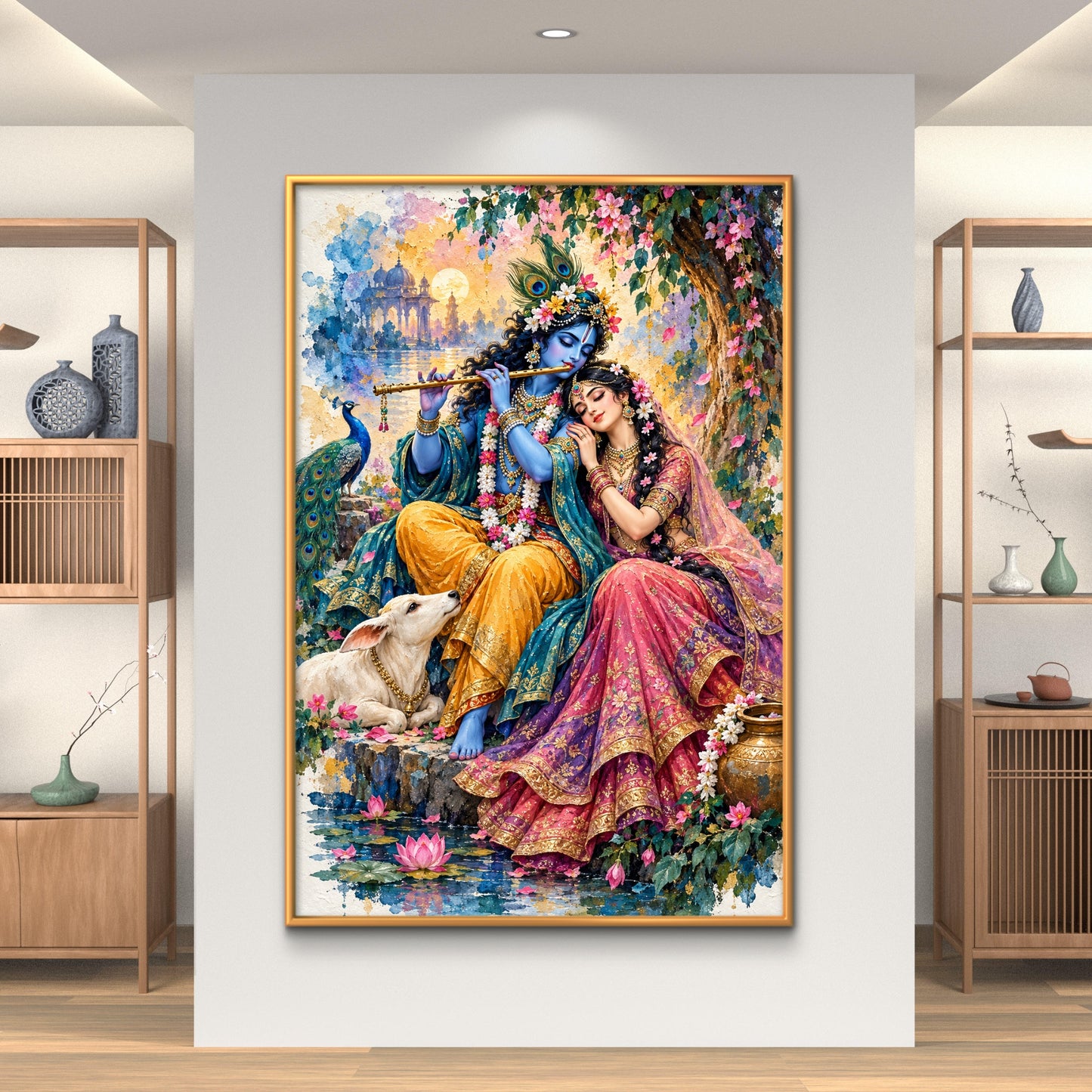 Radha Krishna Premium Canvas Painting - Buy Online | Decor By Neon