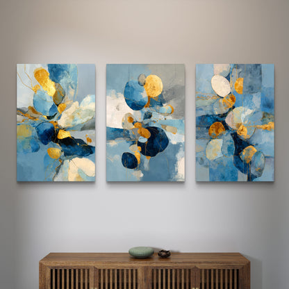 Set of 3 Abstract Art Premium Canvas Painting