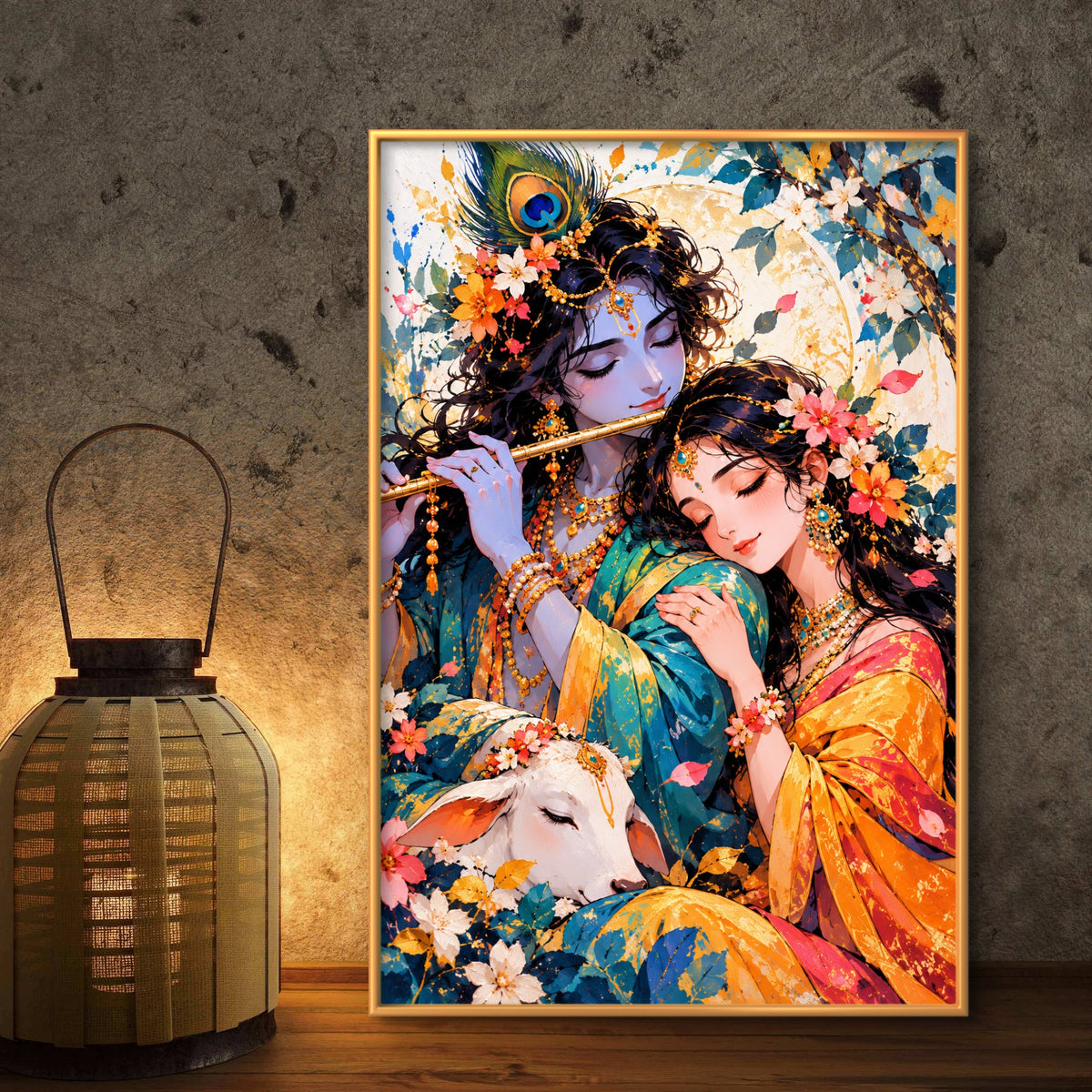 Radha Krishna Premium Canvas Painting - Buy Online | Decor By Neon