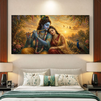 Radha Krishna Premium Canvas Painting