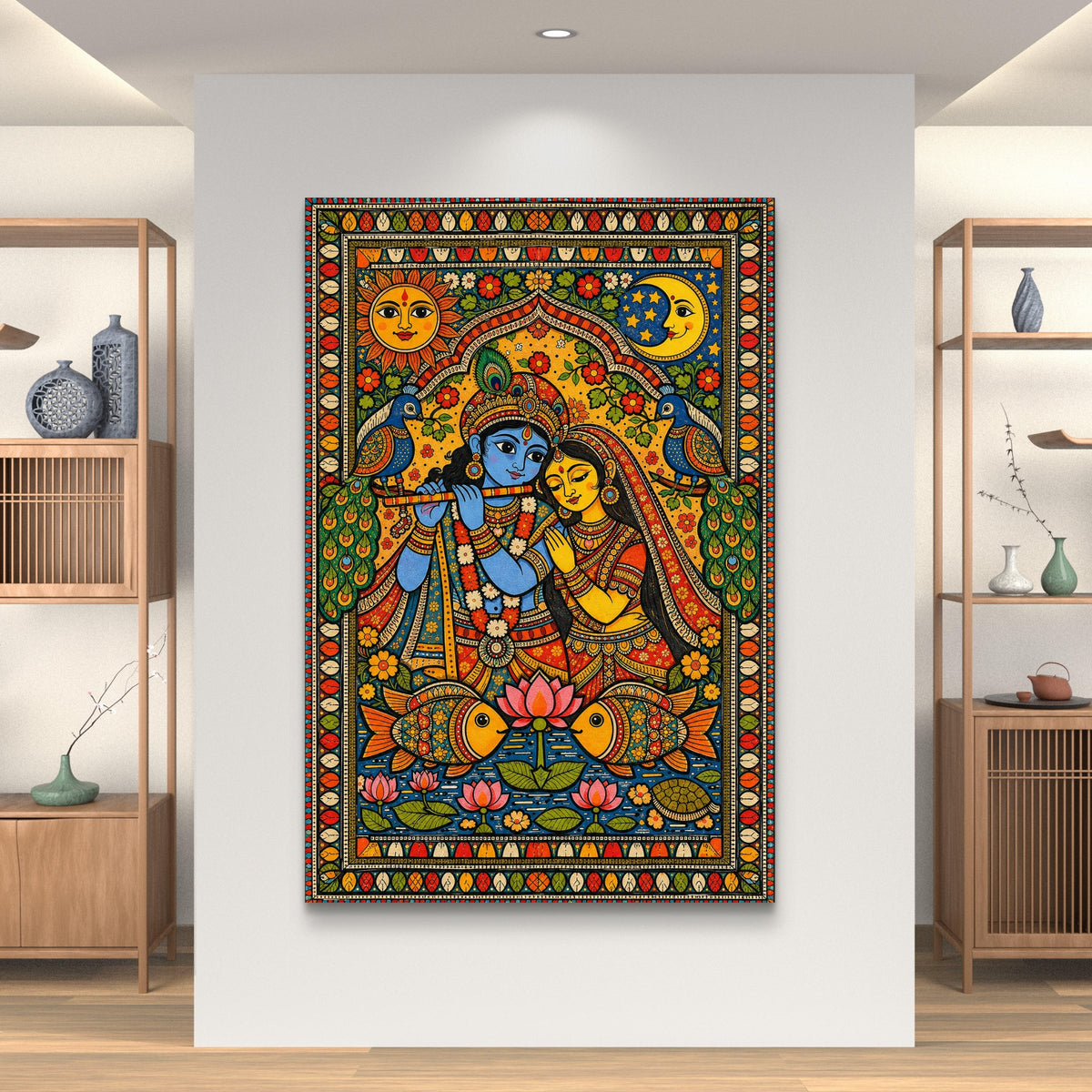 Radha Krishna Premium Canvas Painting - Buy Online | Decor By Neon