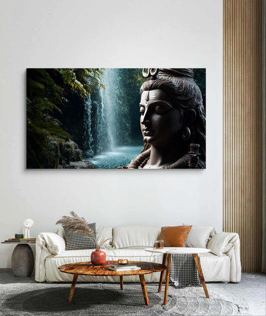 Shiva Premium Acrylic Wall Art for Home & Temple Decor