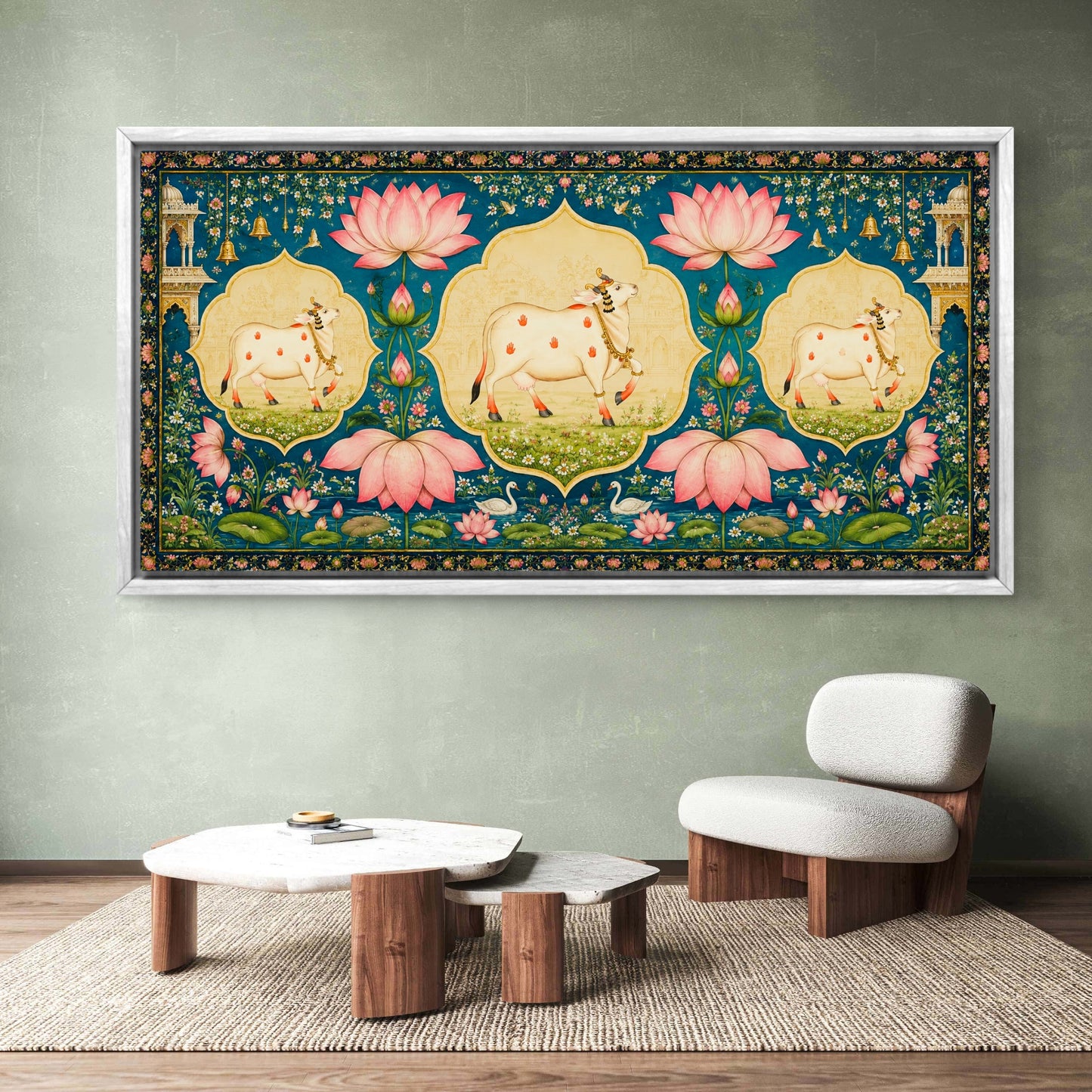 Traditional Pichwai Shrinathji Premium Canvas Painting - Buy Online | Decor By Neon
