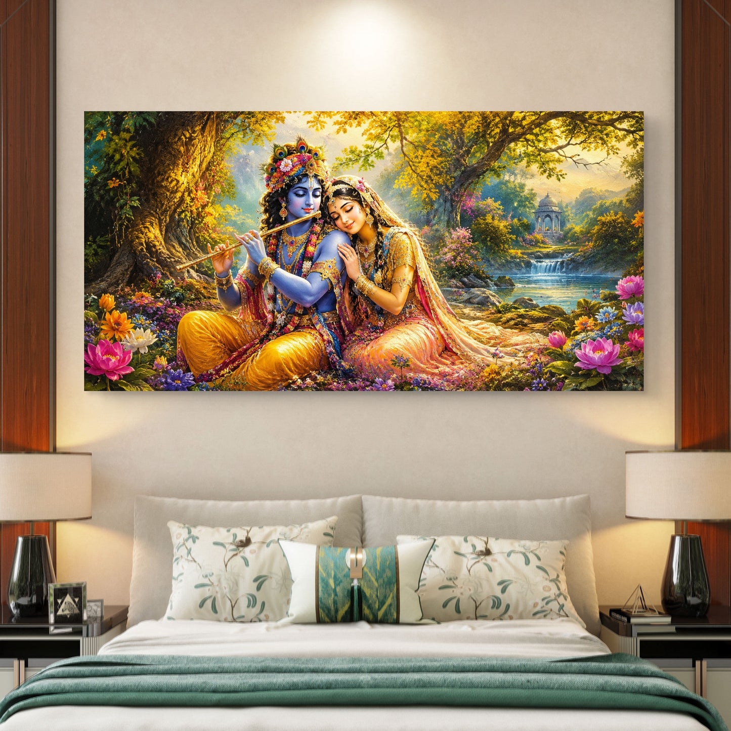 Radha Krishna Premium Canvas Painting - Buy Online | Decor By Neon