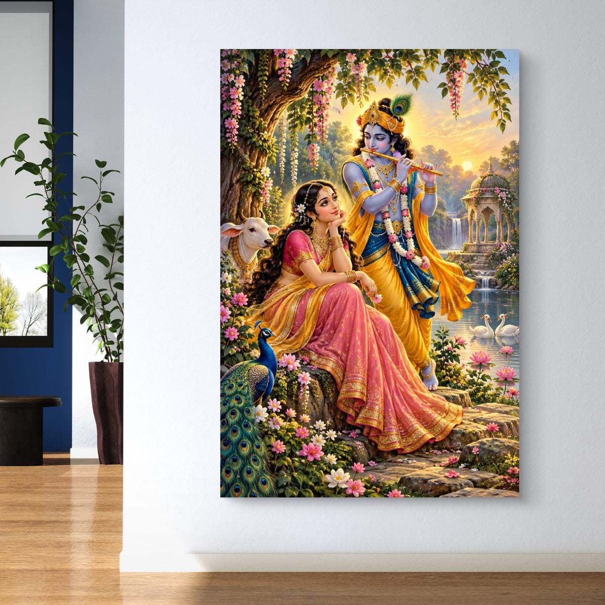 Radha Krishna Premium Canvas Painting - Buy Online | Decor By Neon