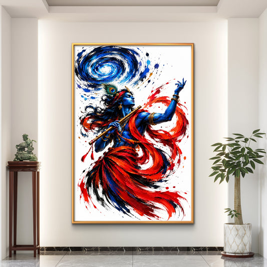 Lord Krishna Premium Canvas Painting - Premium Wall Art | Decor By Neon