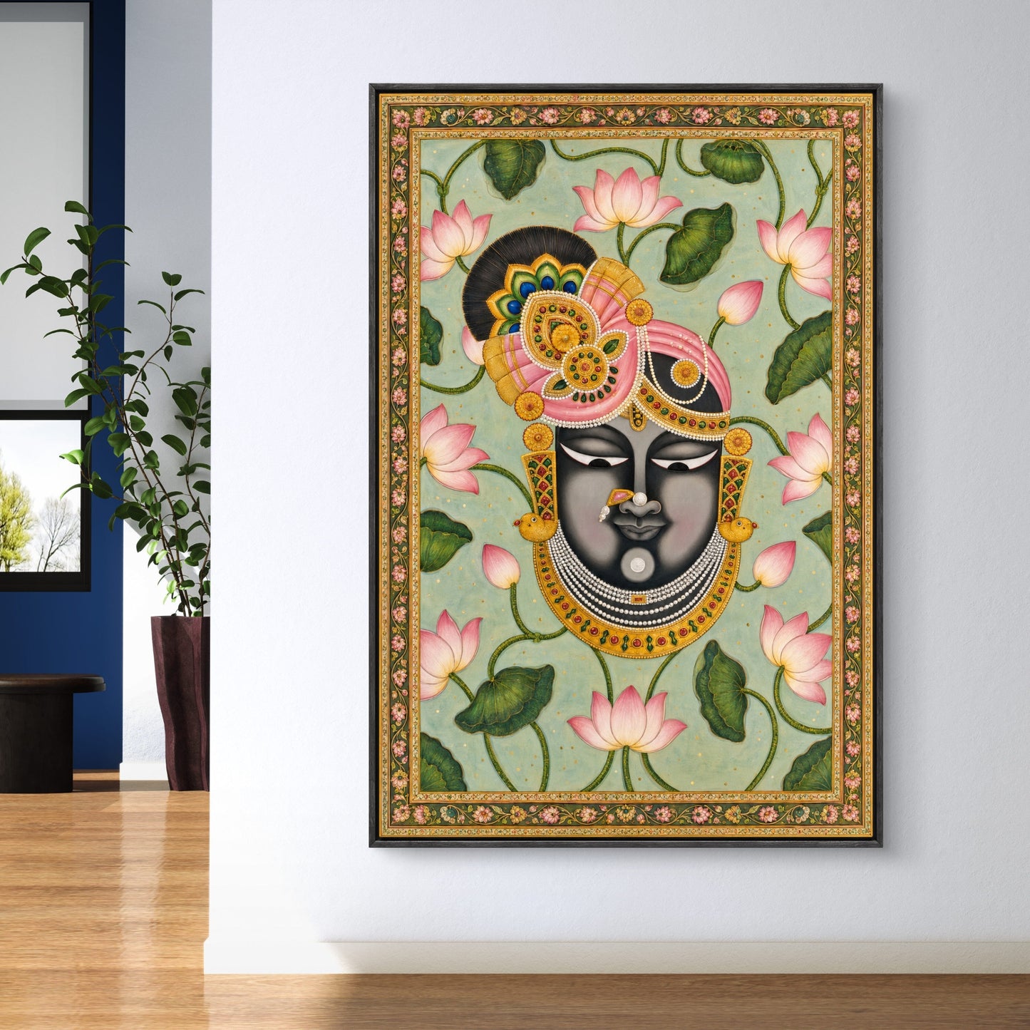 Traditional Pichwai Shrinathji Premium Canvas Painting - Buy Online | Decor By Neon
