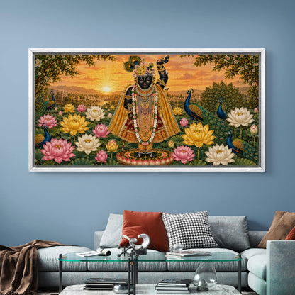 Traditional Pichwai Shrinathji Premium Canvas Painting