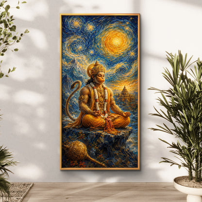 Lord Hanuman Premium Canvas Painting