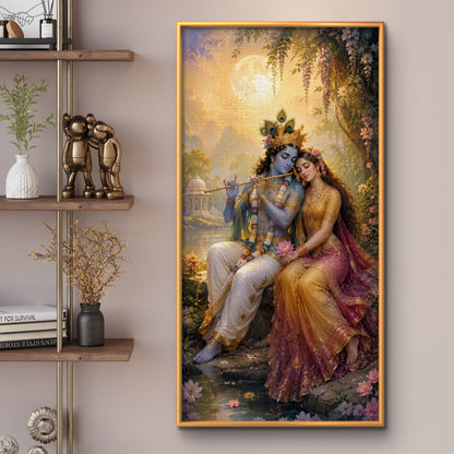 Radha Krishna Premium Canvas Painting