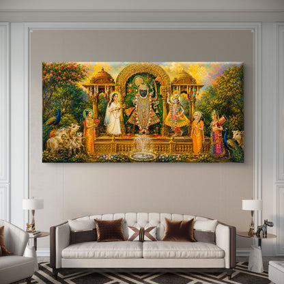 Traditional Pichwai Shrinathji Premium Canvas Painting