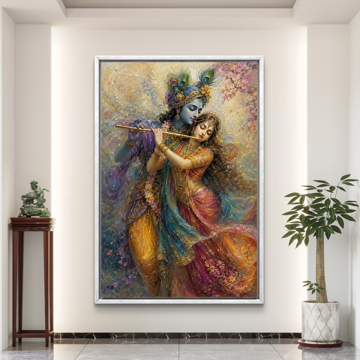 Radha Krishna Premium Canvas Painting - Buy Online | Decor By Neon