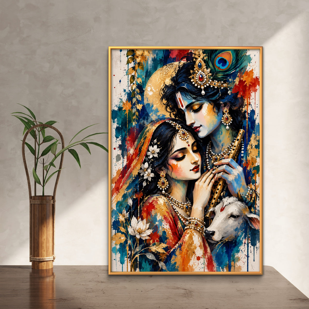 Radha Krishna Premium Canvas Painting - Buy Online | Decor By Neon