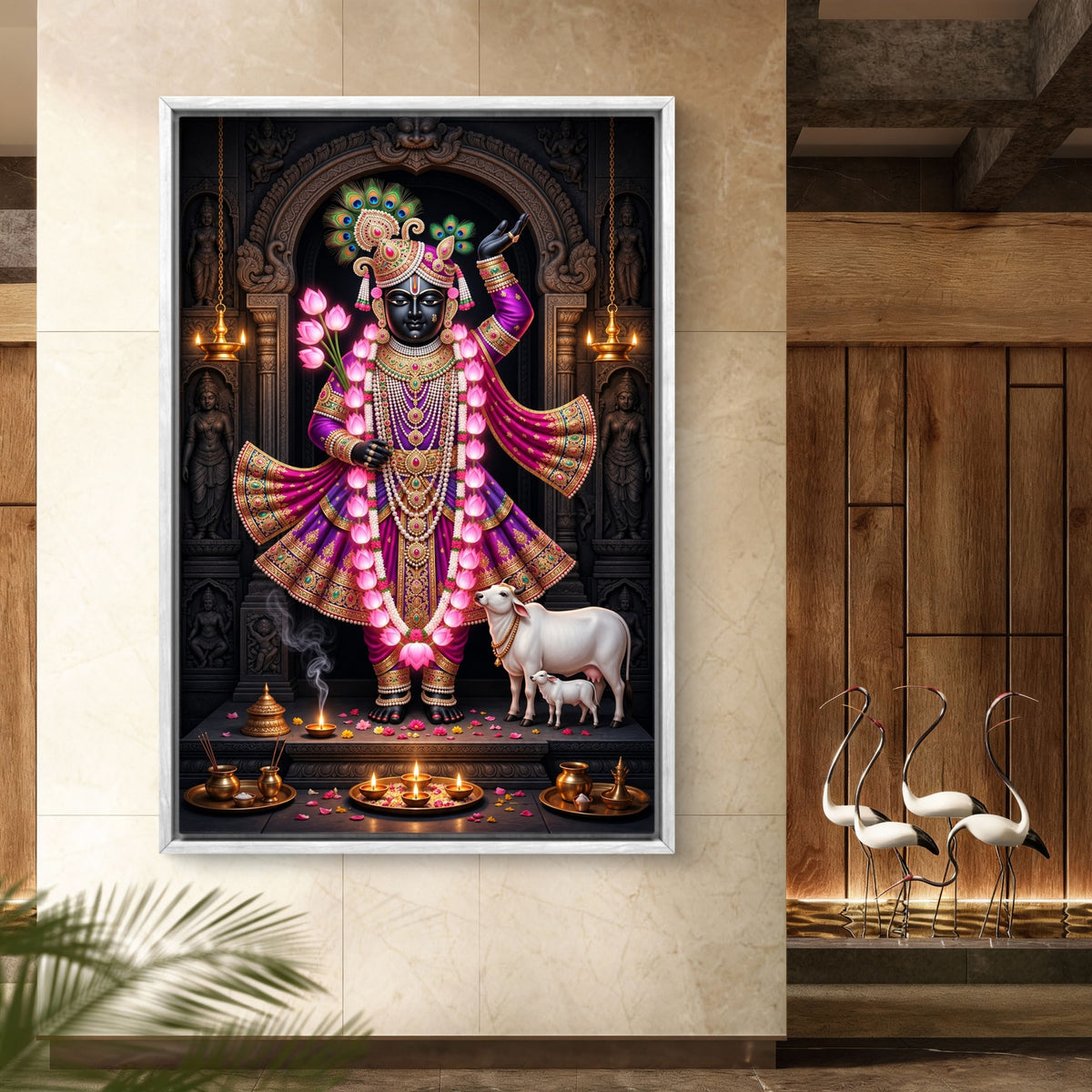 Traditional Pichwai Shrinathji Premium Canvas Painting - Buy Online | Decor By Neon