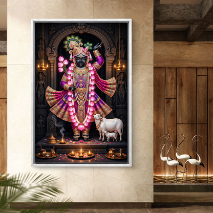 Traditional Pichwai Shrinathji Premium Canvas Painting