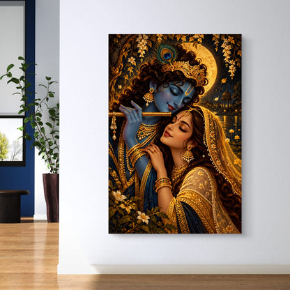 Radha Krishna Premium Canvas Painting