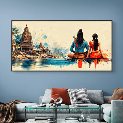 Lord Shiva Premium Canvas Painting