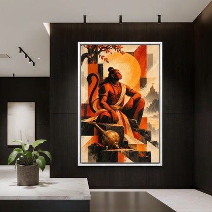 Lord Hanuman Premium Canvas Painting