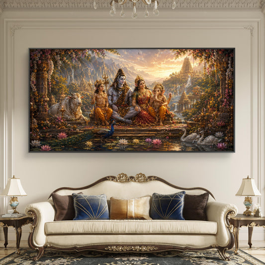 Lord Shiva Premium Canvas Painting - Canvas Wall Art | Decor By Neon