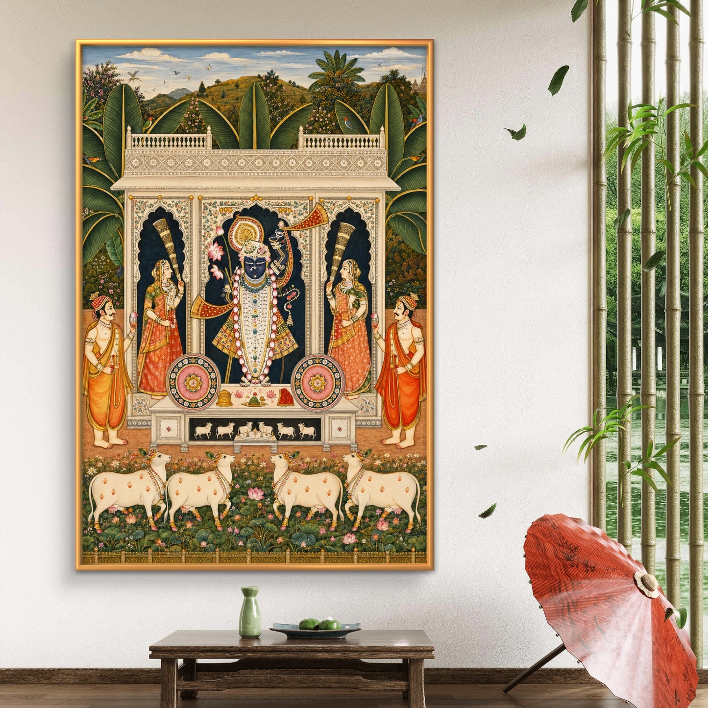 Traditional Pichwai Shrinathji Premium Canvas Painting - Buy Online | Decor By Neon