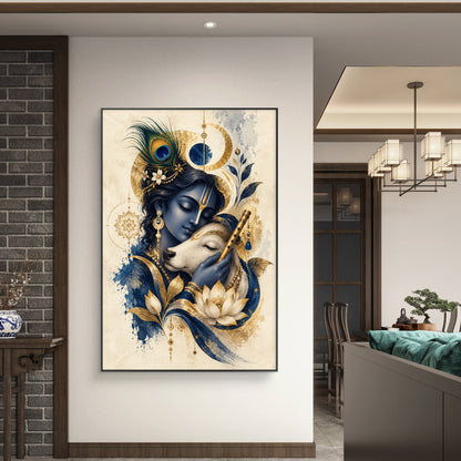 Radha Krishna Premium Canvas Painting