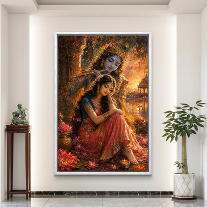 Radha Krishna Premium Canvas Painting