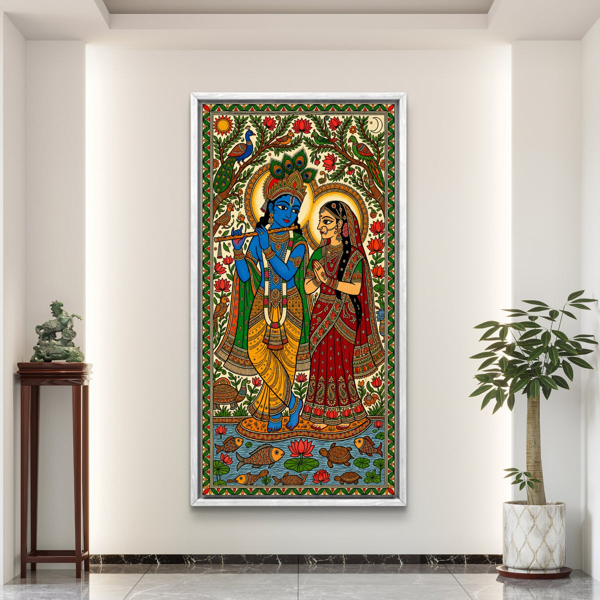 Radha Krishna Premium Canvas Painting - Buy Online | Decor By Neon